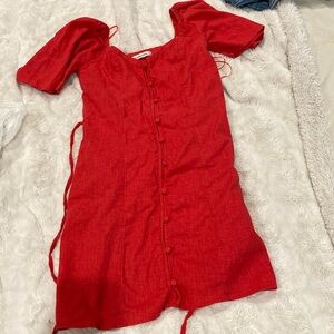 Abercrombie linen blend dress